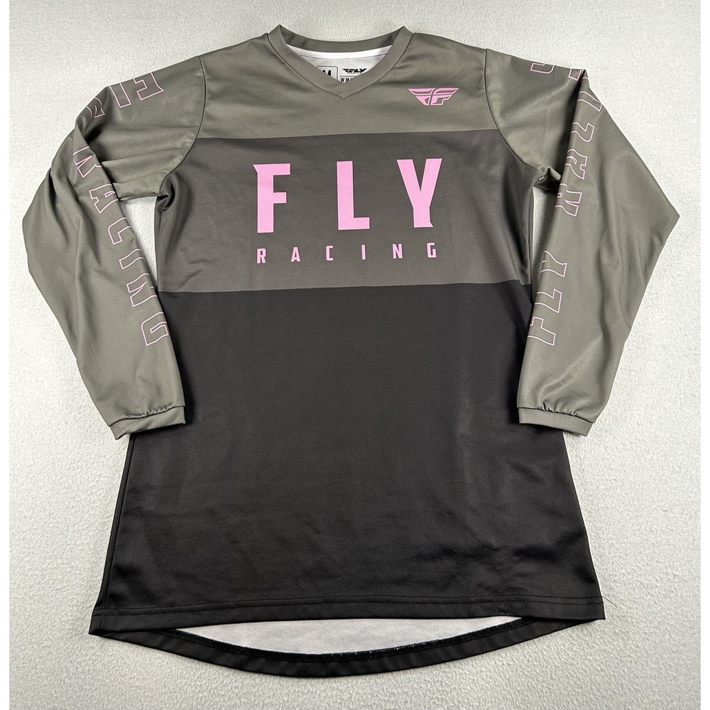 Fly Racing Women's F-16 Jersey MEDIUM MX/ATV/MTB Gray Black Purple
